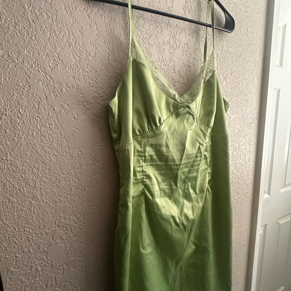 Elegant Green Slip Dress